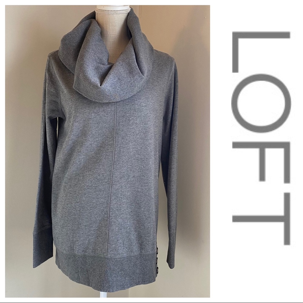 LOFT Cowl Neck Sweatshirt, Medium